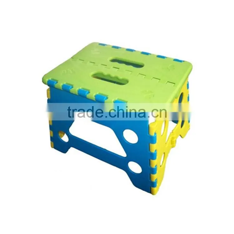 Black Plastic Folding Step Stool for Kids