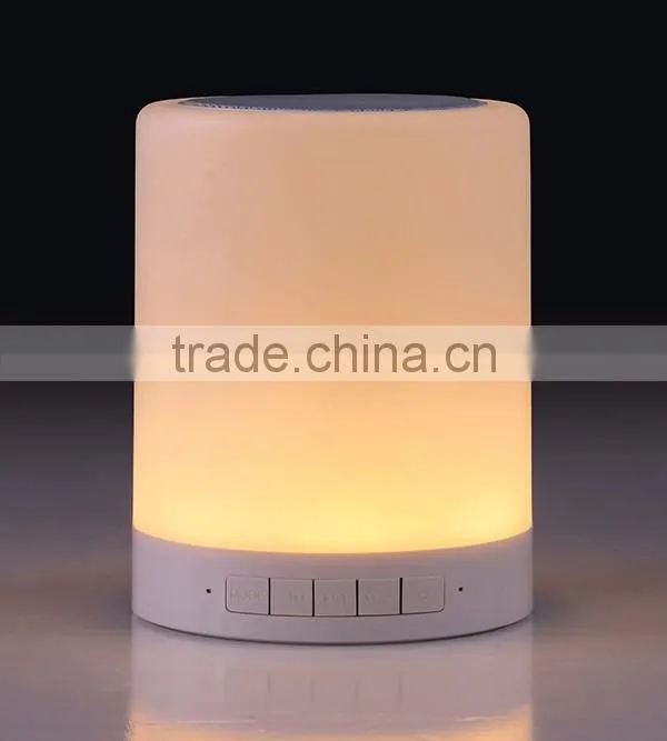 MP3 Player Portable Led Touch Sensor Table Lamp With Mini Bluetooth Speaker