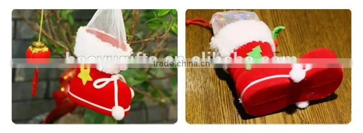 Top Quality Creative Christmas Gift Boots Candy Gift Box Christmas Decorating