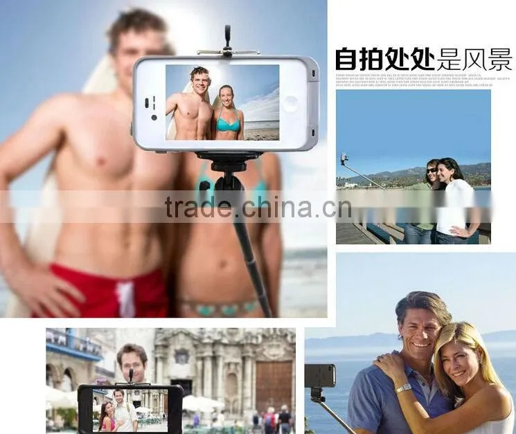 Hot sale monopod for samsung note 3.bluetooth camera wireless monopod