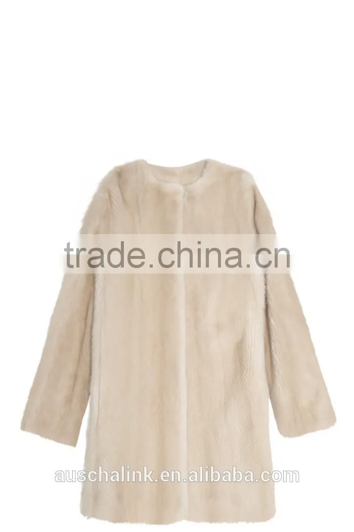 2016 winter women keep warm noble natural mink fur coat