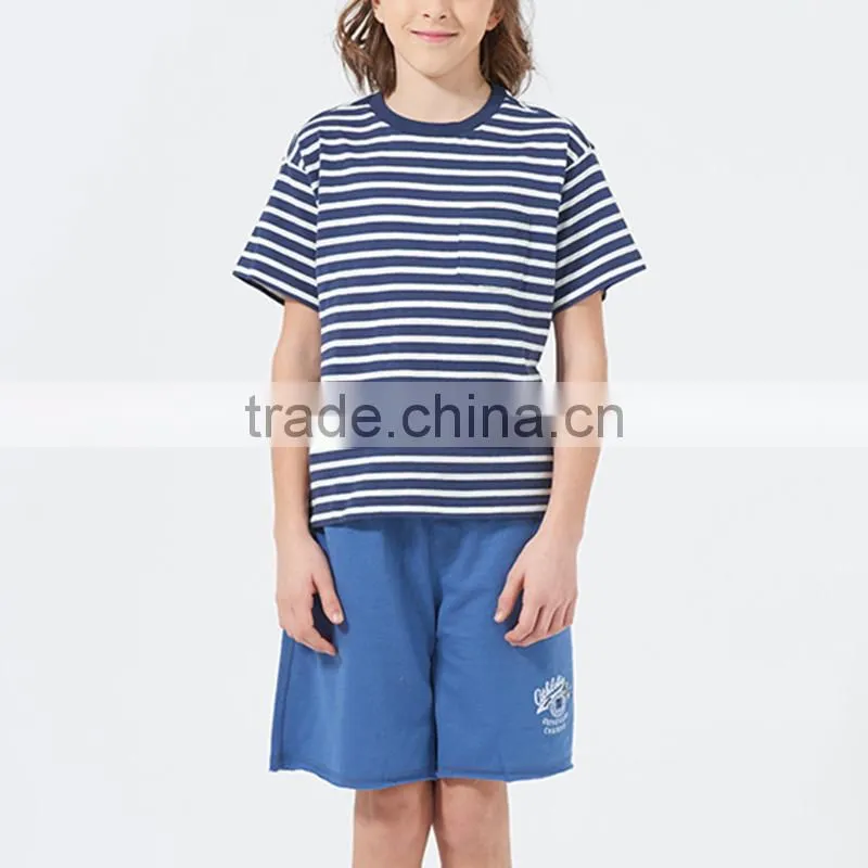 New summer school children's sports pants girls stamp pants boys short trimmings pants