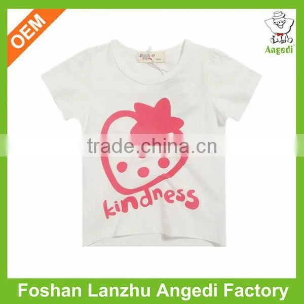 Summer Knitted Softly baby girls tops Custom Beautiful Girl Tube t shirt with printing