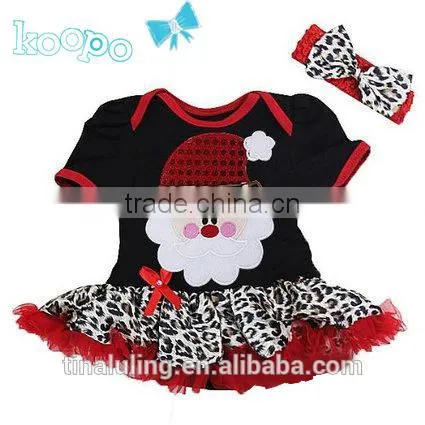 infant baby girls deer pattern romper and dress with hairband