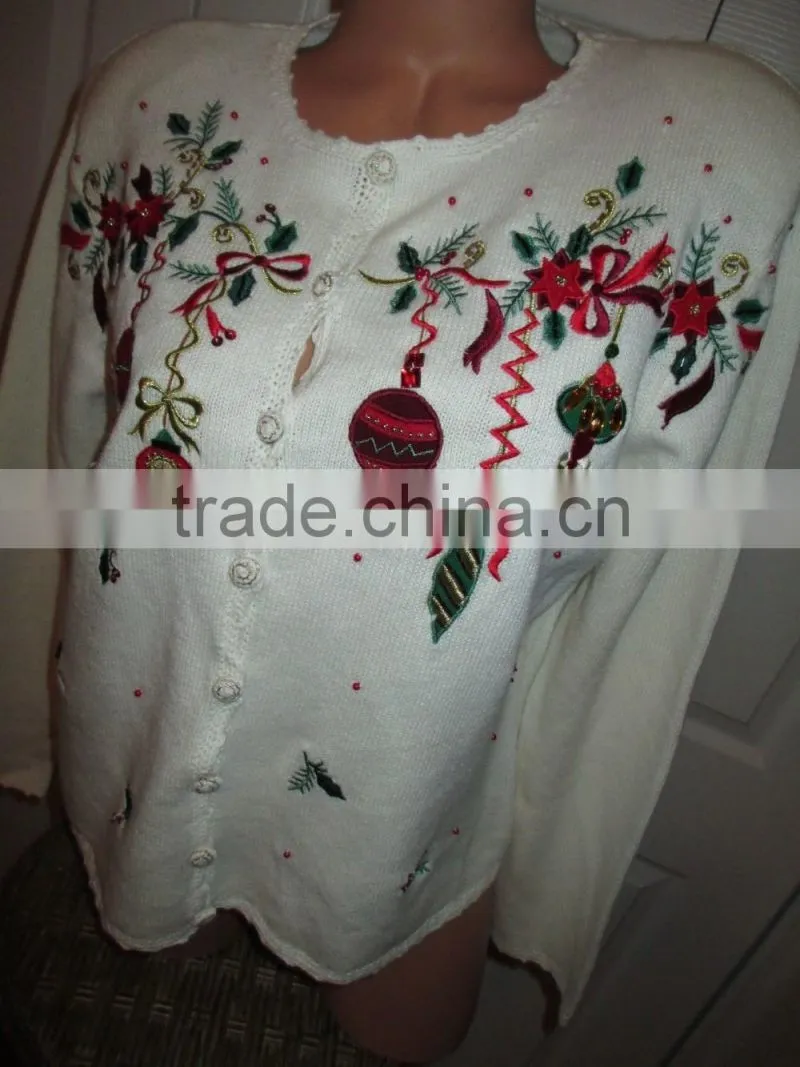 sexy pullover woolen christmas sweater new designs for women