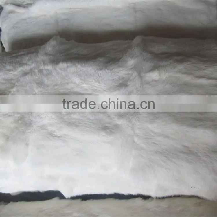 Daying Origin Rabbit Fur Plate Real Rabbit Pelt Plates Dyed Colors Rabbit Fur Skin Plates