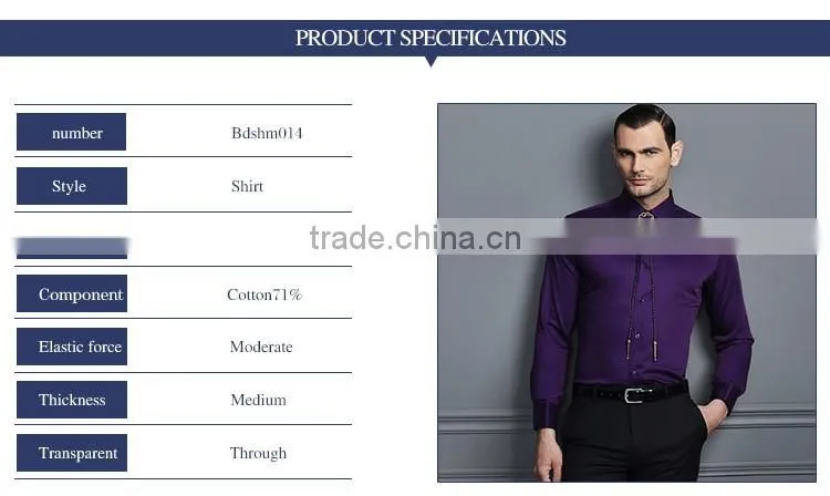 2016 Man Fashion Shirt Men Dress Shirt Manufacturers