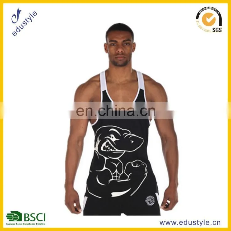 OEM Wholesale Casual Summer 95% Cotton 5% Spandex Men Sublimation Breathable Dri Fit Fitness Tank Top