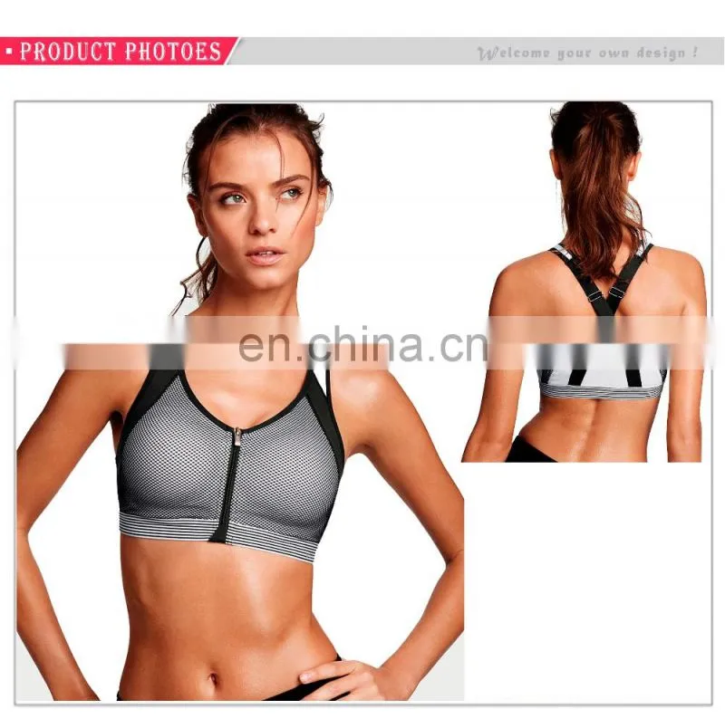 Custom Make Ladies Fitness Workout Front Close Sports Bra