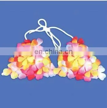 HAWAIIAN MULTI COLOURED FLOWER LEI NECKLACE GARLAND
