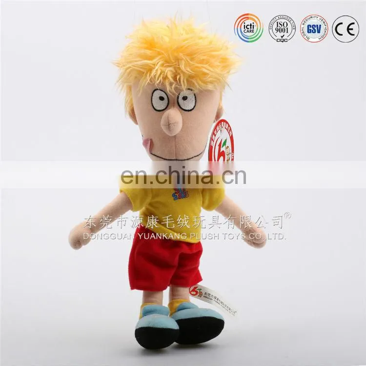 Custom stuffed doll plush human doll soft plush doll