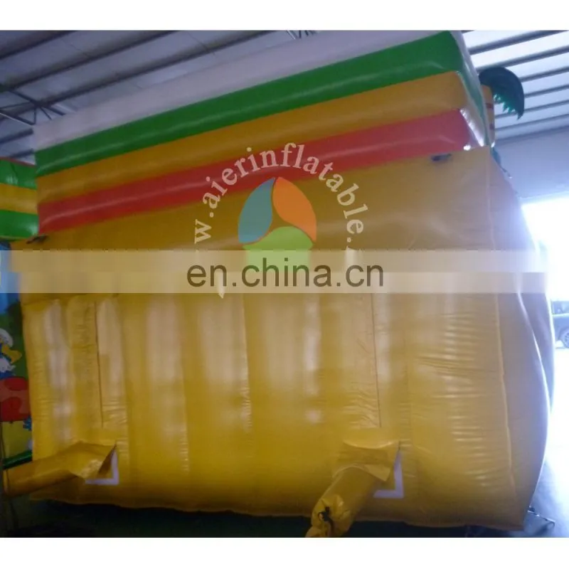 Large amazing design inflatable jungle slide for kids,outdoor toys cheap inflatable slide for sale
