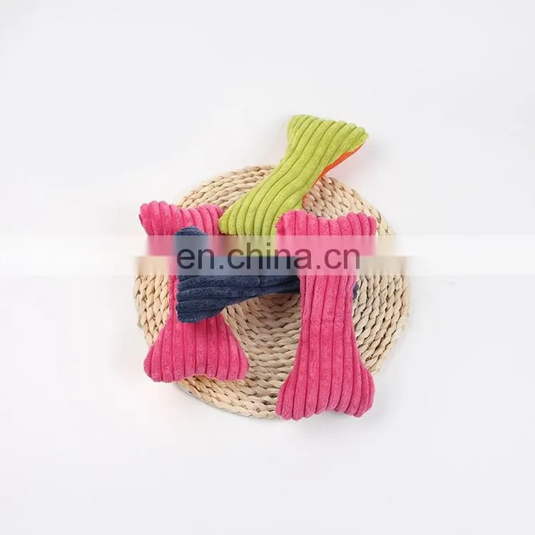 Popular products 2020 bulk pet dog squeaky toys bone
