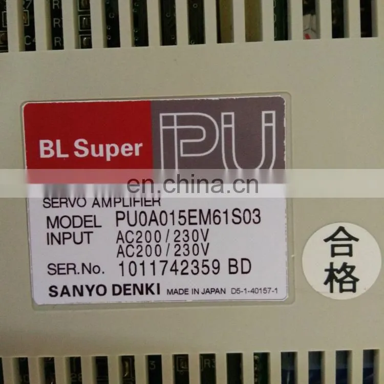 Competitive Price AC Servo Motor Original Sanyo Denki PU0A015EM61503 For CNC Machine Part