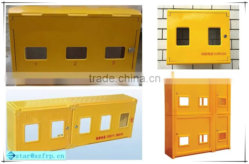 FRP fiberglass corrosion resistant gas meter box