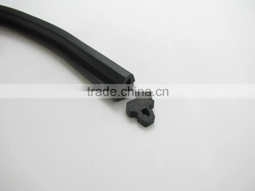 black rectangle epdm shower door rubber seal