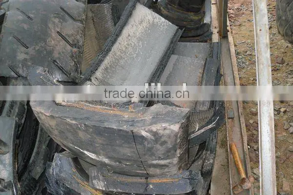 OTR tire blocks making machine for sale/used rubber blocks making machine/used otr tire cutting equipment
