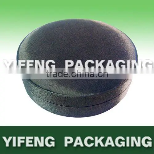 round fabric covered box