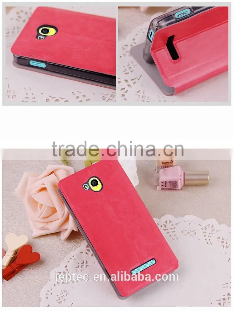 MOFi Mobile Phone Case for GIONEE GN206, Flip Leather Case Cover for GIONEE GN206