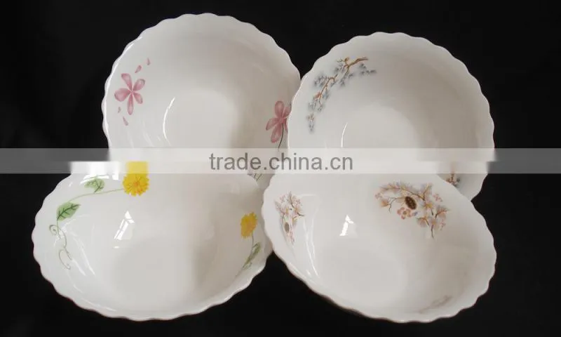 round porcelain japanese rice bowls, enamel bowl, ceramic soup bowl