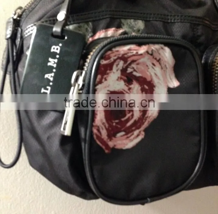 Flower pattern large space printed handbag
