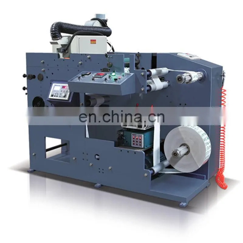 UTR320 UV Ink contact lens label Flexo Printing machine, sequential serial date number sticker Flexographic printer