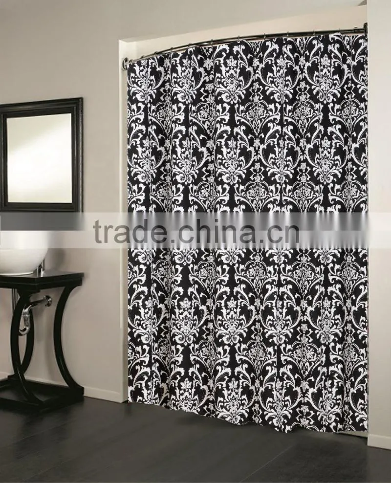 1PC COTTON PRINTED SHOWER CURTAIN 180*180CM