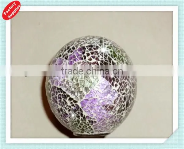Mosaic lamp ball for decor-brass oil lamp