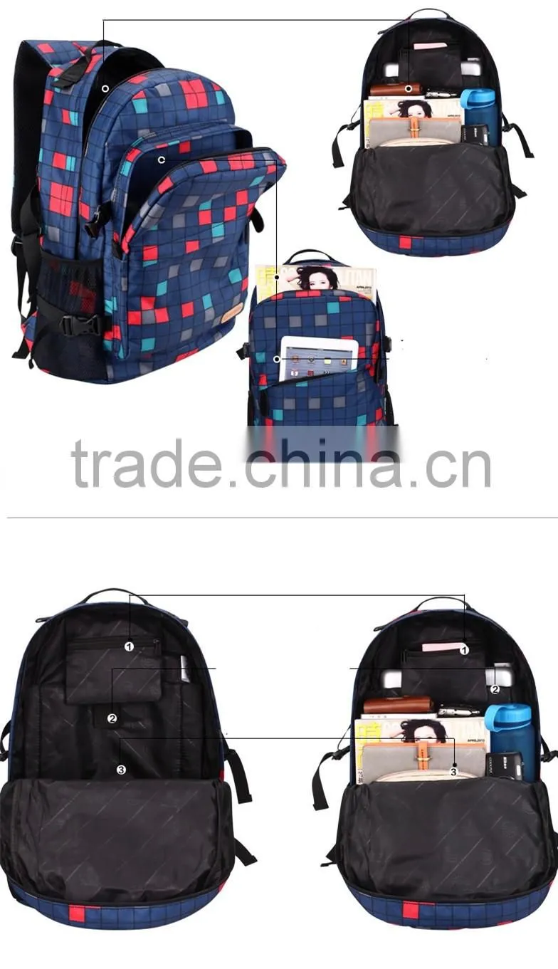canvas backpack rucksack teenagers laptop bag