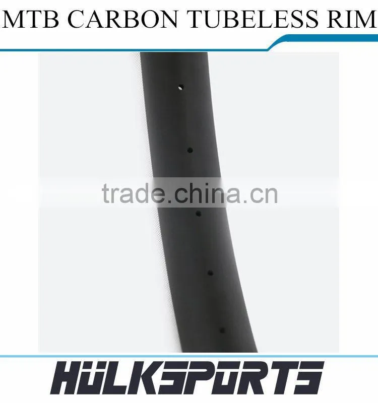 Bicycle Carbon Rims 26ER Mountain Bicycle Rim Hookless 30mm Width Tubuless Carbon Rims For Sale