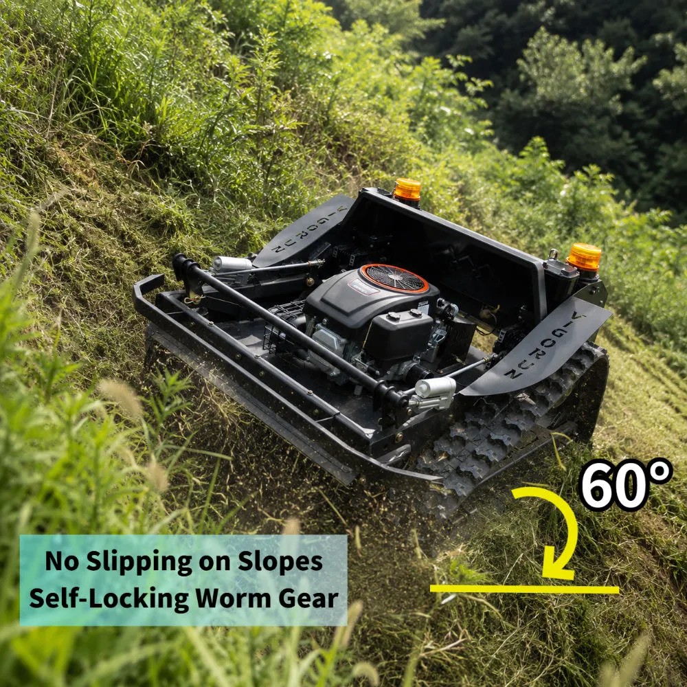 In Stock Fast Delivery 800mm 1000mm Robot Brush Cutter Grass Cutter Zero Turn Remote Control Crawler