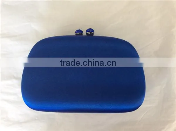 2015 new satin fabric clutch evening bag