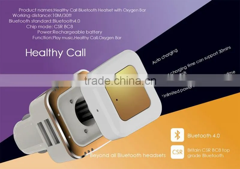 Two USB Output Oxygen Bar Bluetooth Headset Car Charger