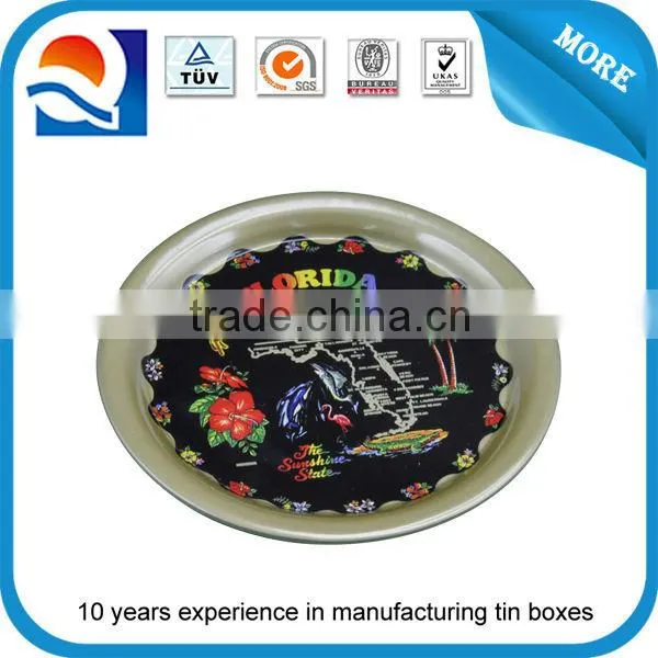 Factory direct best quality tin tray,metal round tin tray