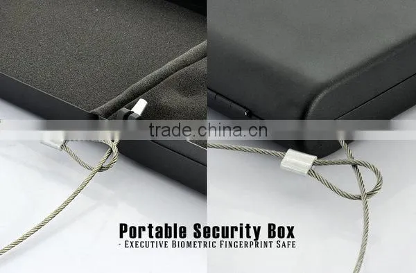 Fingerprint biometric pistol safe best quality car safe