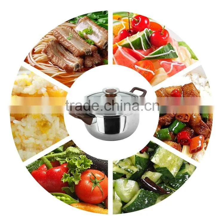 capsule bottom pots and pans Mirror And Sand Polish For Stainless Steel 8 Piece Cookwares Set