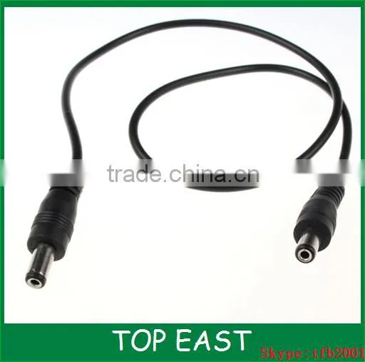 DC5.5 * 2.1 yellow plastic fork male DC power cable to extend the 2464 single-head wire