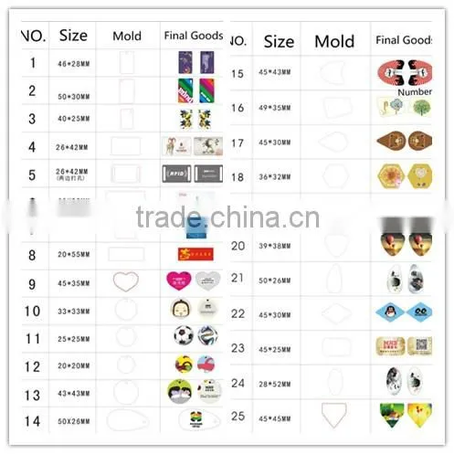 MDT73 Latest rfid crystal epoxy smart card