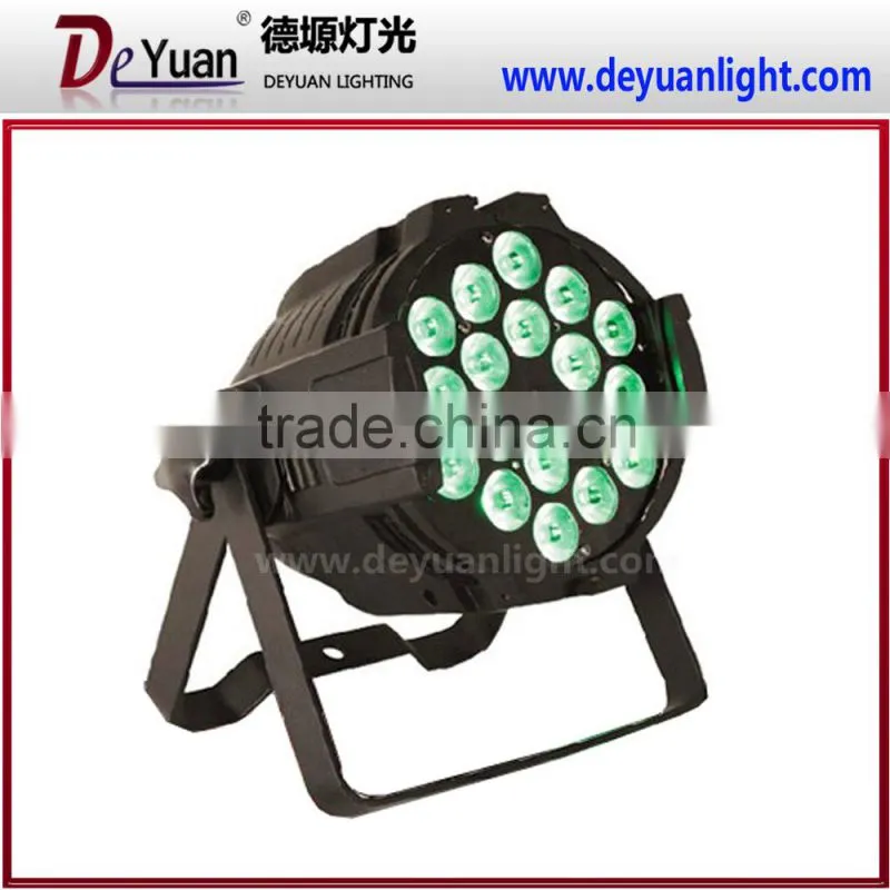 CE RoHS 18pcs*18w RGBAW UV Led Par Can professional lighting/uv par led