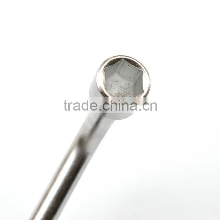 350mm Fully polished L shape hand socket spanner/wrench