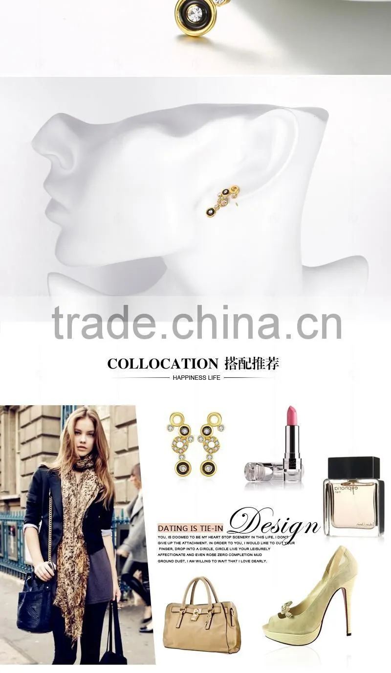 Latest fashion jewelry 925 silver earrings