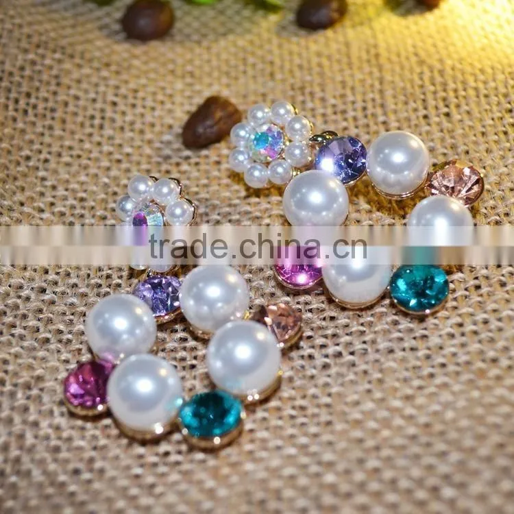 New Arrival Necklace/Earrings Jewelry Set Jewelry Set For Wedding Color Flower Pearl Jewelry Sets