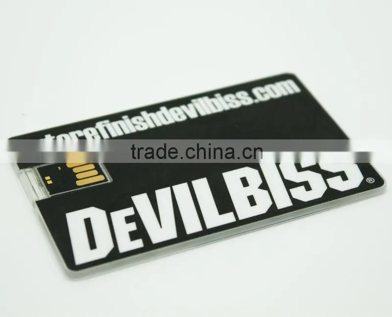 Super thin credit card shape usb flash drives with own logo
