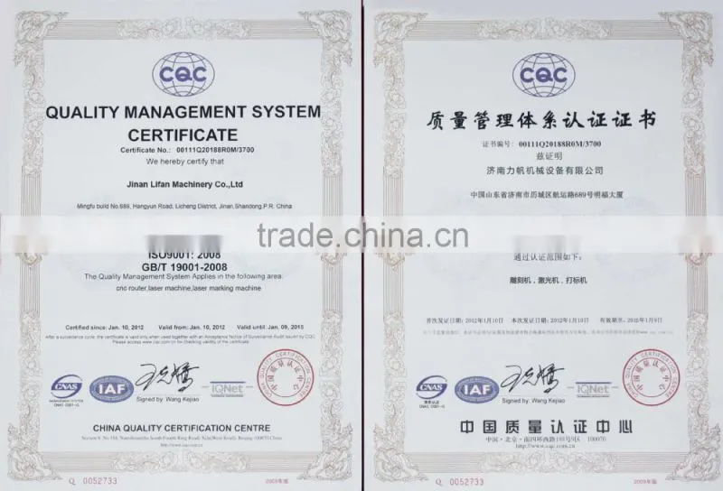 China Manufacturer 1325 CO2 laser cutting machine