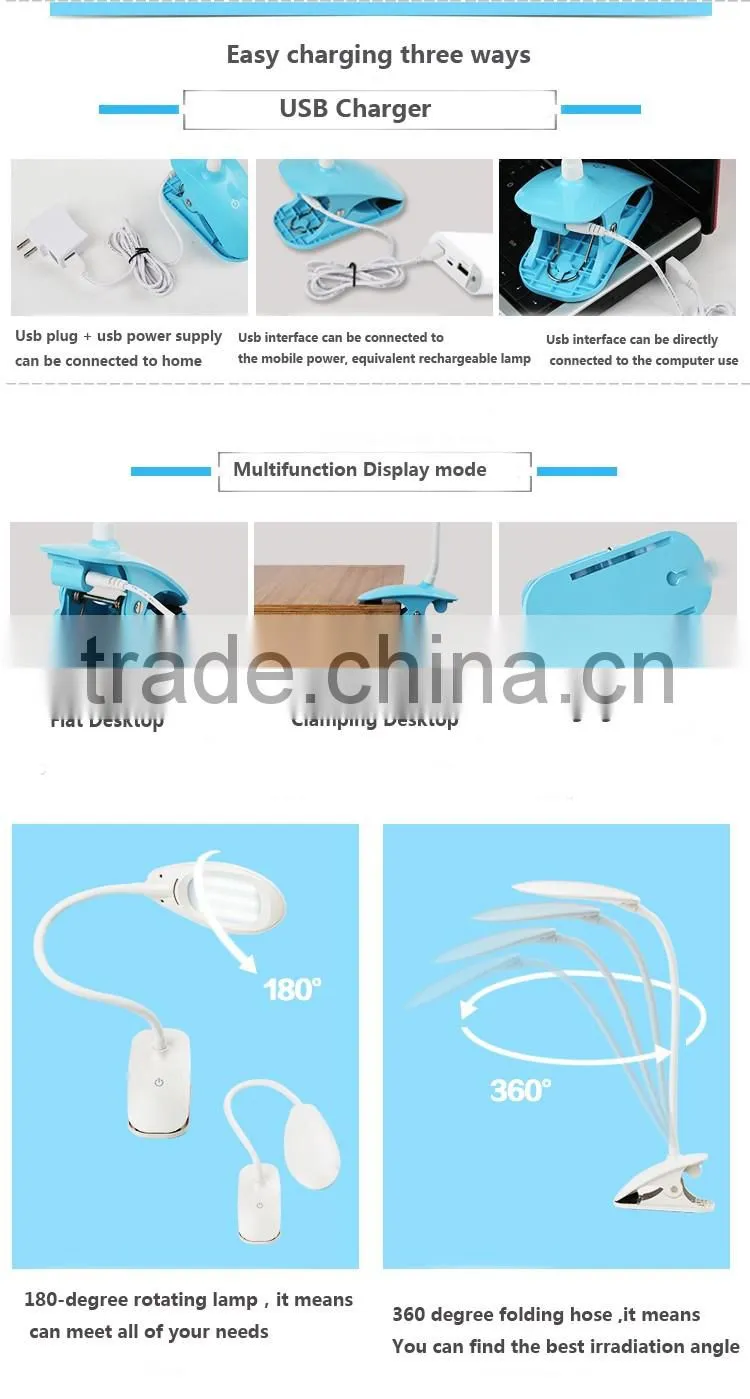 JK866-C LED Desk light LED table Flexible lamp LED Work light clip