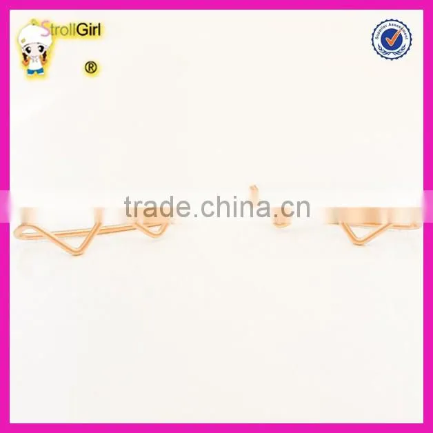 Wholesale gold plating square earrings, women square ear jacket, minimalist ear cuff