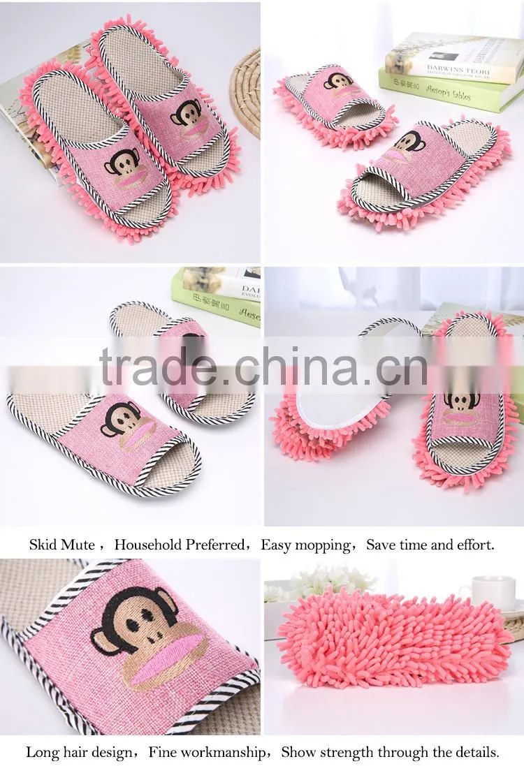 custom logo super absorbent waterproof chenille slipper