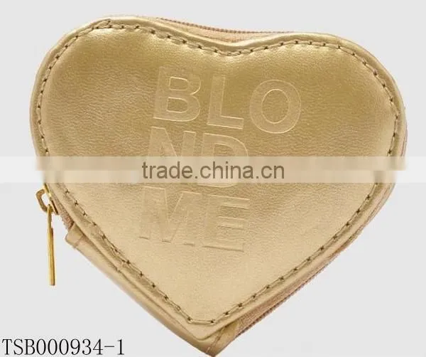 Women's coin purse PU leather small zipper bag mini wallet pocket coin case