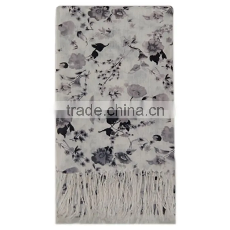 shena fashion digital silk hotel bed scarf printing in china