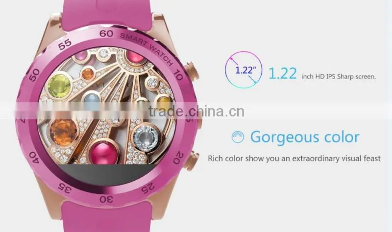 hot selling KW08 long time standby wireless magnet absorb and cable wired charge smart watch with CE